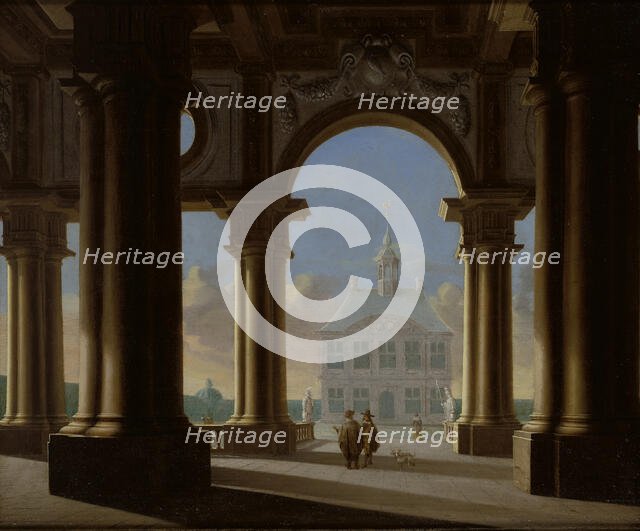 Palace Entrance-Architectural Study, 1656. Creator: Daniel de Blieck.