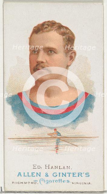 Edward "Ned" Hanlan, Oarsman, from World's Champions, Series 1 (N28) for Allen & Ginter Ci..., 1887. Creator: Allen & Ginter.