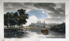 View of Windsor from the River Thames, Berkshire, c1820. Artist: J Bluck
