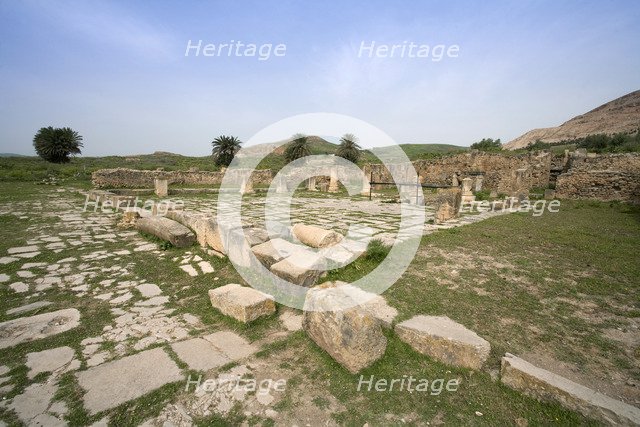 The forum at Bulla Regia, Tunisia. Artist: Samuel Magal