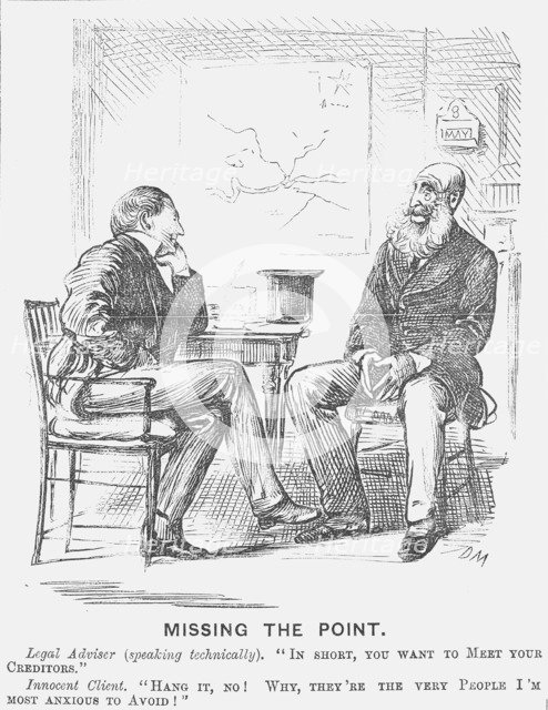 'Missing the Point', 1872. Artist: Unknown
