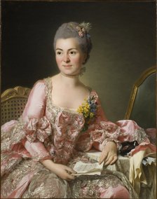 Portrait of Marie-Suzanne Giroust, Madame Roslin (1734-1772), 1770. Artist: Roslin, Alexander (1718-1793)
