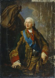 Portrait of Prince Mikhail Nikitich Volkonsky (1713-1788), Mid of the 18th cen.. Artist: Anonymous  