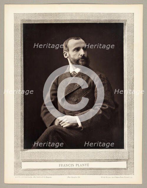 Francis Planté (French pianist, 1839-1934), 1865/73. Creator: Nadar.
