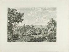 View of the Winding Wall in the Villa Borghese, 1792. Creator: Albert Christoph Dies.