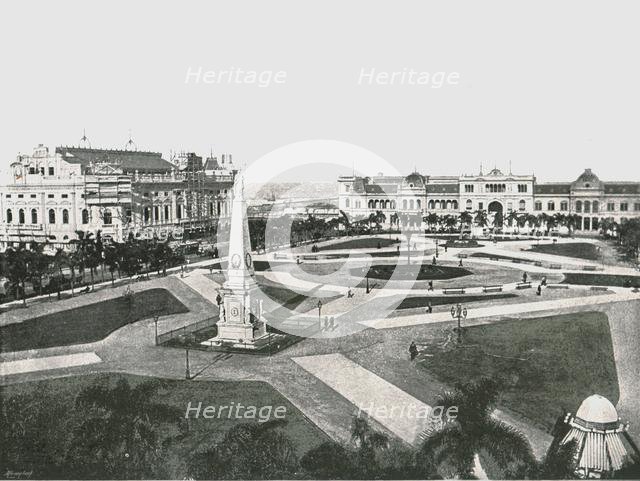 Plaza de la Victoria, Buenos Aires, Argentina, 1895.  Creator: Unknown.
