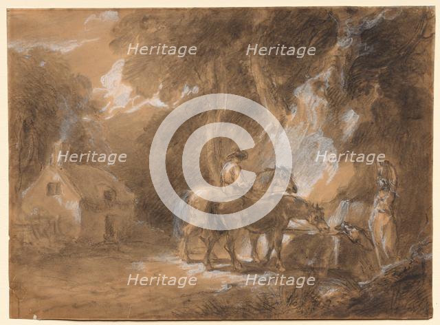 The Halt at the Spring. Creator: Thomas Barker (British, 1769-1847), attributed to.