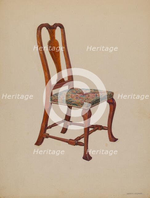 Side Chair, 1936. Creator: Harry Eisman.