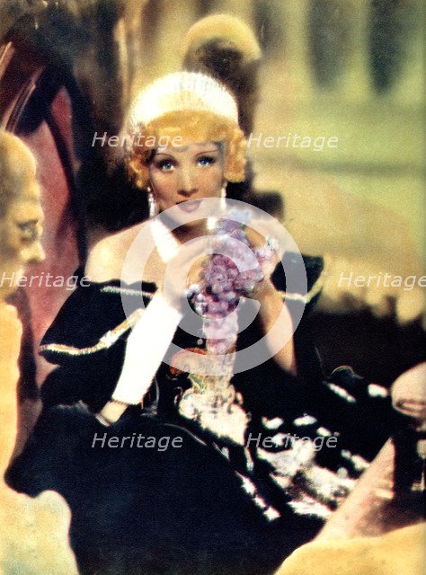 Marlene Dietrich, German born American actress, 1934-1935. Artist: Unknown