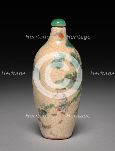 Snuff Bottle with Stopper, 1736-1795. Creator: Unknown.