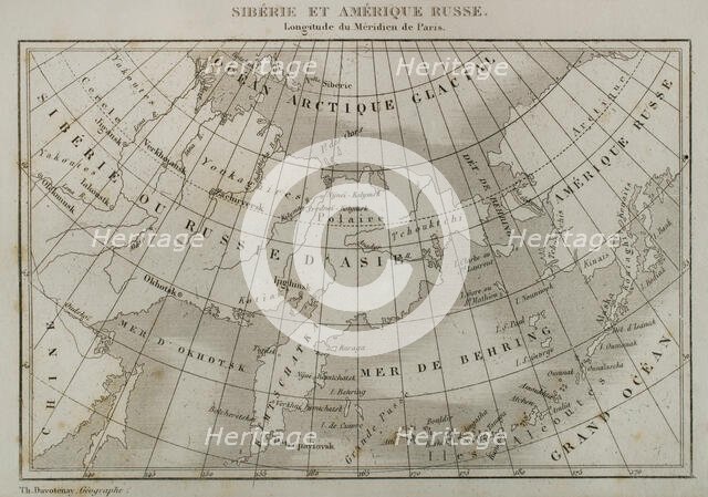 Siberia and Russian America, 1839.  Creator: Thunot Duvotenay.