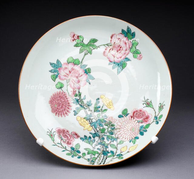 Dish, China, c. 1725, Qing Dynasty (1644-1911), Yongzhen period (1723-1735). Creator: Unknown.