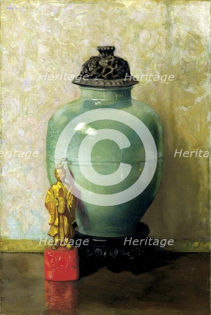 Green Chinese Jar, 1924. Creator: Ruth Payne Burgess.