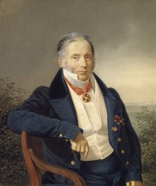 Portrait of the painter Alexander Sauerweid (1782-1844), First quarter of 19th cen.. Artist: Anonymous  