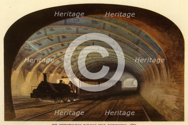 'The Metropolitan Railway near Paddington, 1863', 1945. Creator: Unknown.