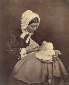 [Paul Nadar at the Breast of His Wet Nurse], 1856. Creator: Nadar.