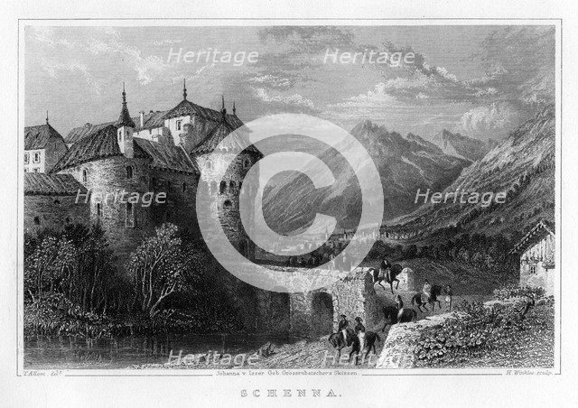 'Schenna', 19th century. Artist: H Winkles
