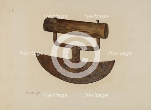 Chopping Knife, c. 1941. Creator: Herman Schulze.