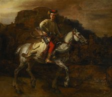 The Polish Rider, c. 1655. Artist: Rembrandt van Rhijn (1606-1669)