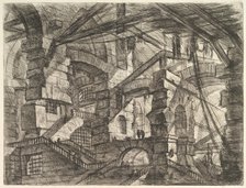 The Gothic Arch, from Carceri d'invenzione (Imaginary Prisons), ca. 1749-50. Creator: Giovanni Battista Piranesi.