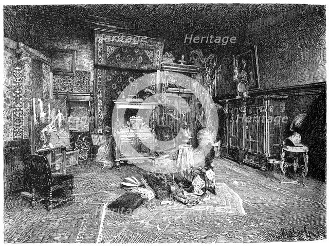 The little studio of Hans Makart, Vienna, Austria, c1880-1882. Artist: Unknown