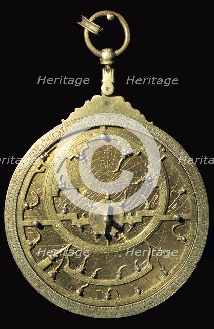 Arabic 18th century planispheric astrolabe, 18th century. Artist: Unknown