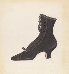 Woman's Shoe, 1935/1942. Creator: Margaret Concha.