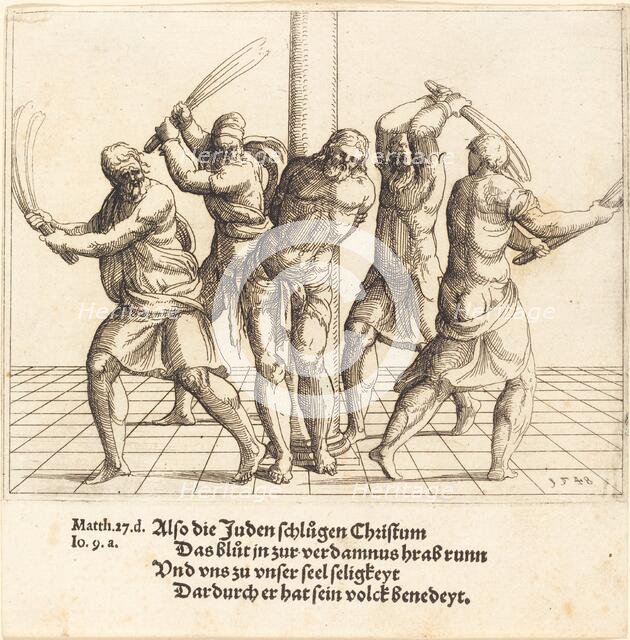 The Flagellation, 1548. Creator: Augustin Hirschvogel.