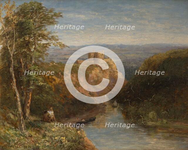 Kilgerran Castle, Pembrokeshire, 1852. Creator: David Cox the elder.