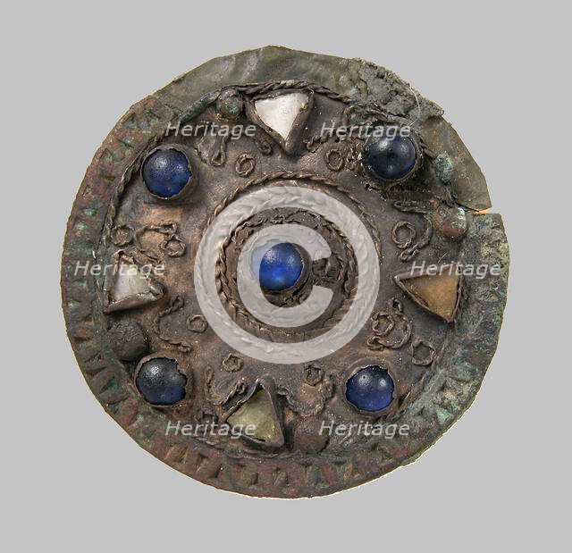 Disk Brooch, Frankish or Northern French, ca. 600-650. Creator: Unknown.