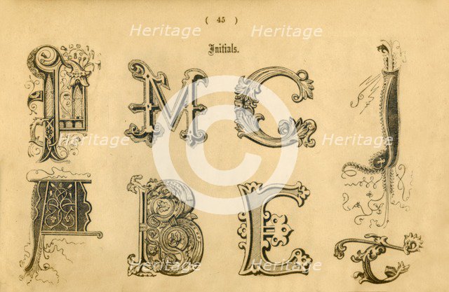 'Initials', 1862. Artist: Unknown.