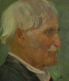 Head of an Old Man, 1890-1900. Creator: Jozef Hanula.