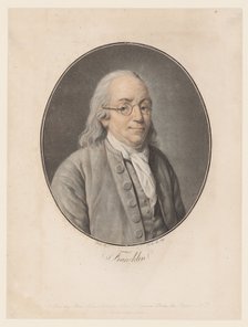 Portrait of Benjamin Franklin , 1793-1794.