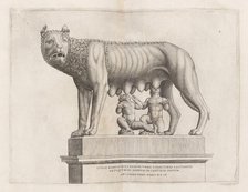 Capitoline Wolf with Romulus and Remus, 1552. Creator: Unknown.