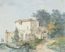 Country house in a landscape, 1750-1806. Creator: Louis Gabriel Moreau.