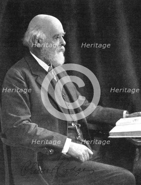 Sir Oliver Joseph Lodge (1851-1940), English physicist and writer, early 20th century. Artist: Unknown