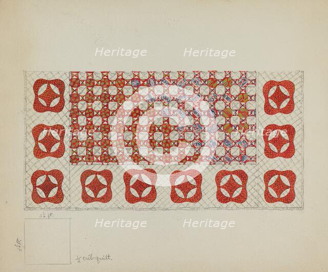 Bedspread, c. 1936. Creator: Irene Schaefer.