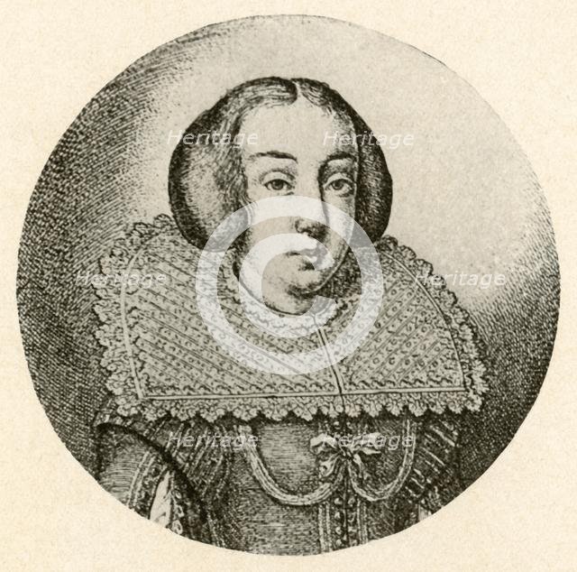 'Dutch lady, hair arranged in puffs at the side', 1645, (1937). Creator: Unknown.