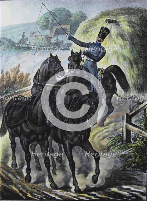 Soldier of the Guards Supply Train Brigade, 1829. Artist: Belousov, Lev Alexandrovich (1806-1864)