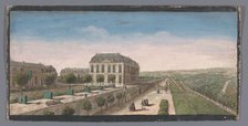 View of the terrace with orange trees of the Château de Bellevue in Meudon, 1700-1799. Creators: Anon, Jacques Rigaud.