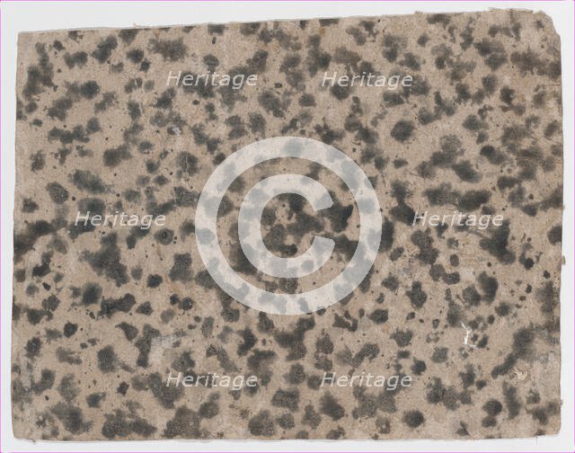 Sheet with an overall splotchy pattern, 19th century. Creator: Anon.