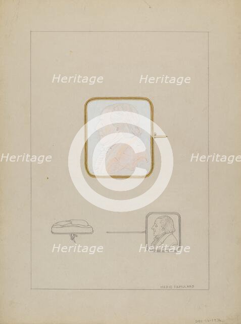 Cameo Brooch, 1936. Creator: Marie Famularo.