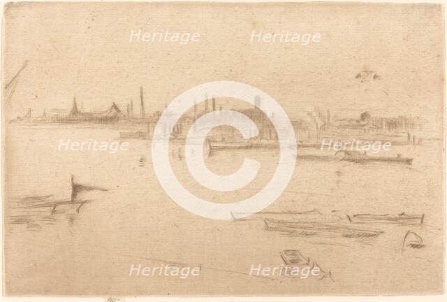 Battersea: Dawn, 1875. Creator: James Abbott McNeill Whistler.