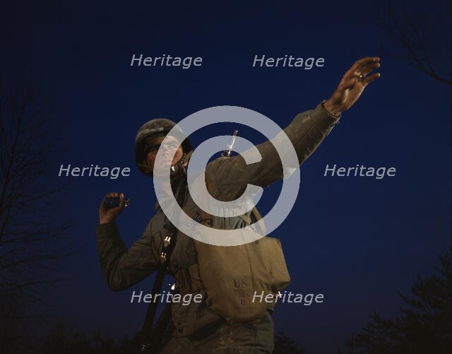 An American pineapple, of the kind the Axis finds hard to digest...Fort Belvoir, VA, c1941-c1945. Creator: Unknown.