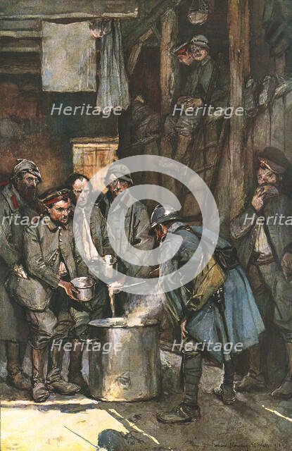 'La Bataille de la Somme; Prisonniers allemands', 1916. Creator: Francois Flameng.