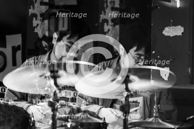 Maya Akechi and Alborg live at Hope & Anchor, Islington, London, May 2025. Creator: Annapaola Marchesani.