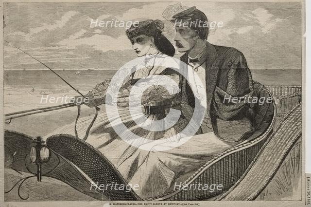 Our Watering Places - The Empty Sleeve at Newport, 1865. Creator: Winslow Homer (American, 1836-1910).
