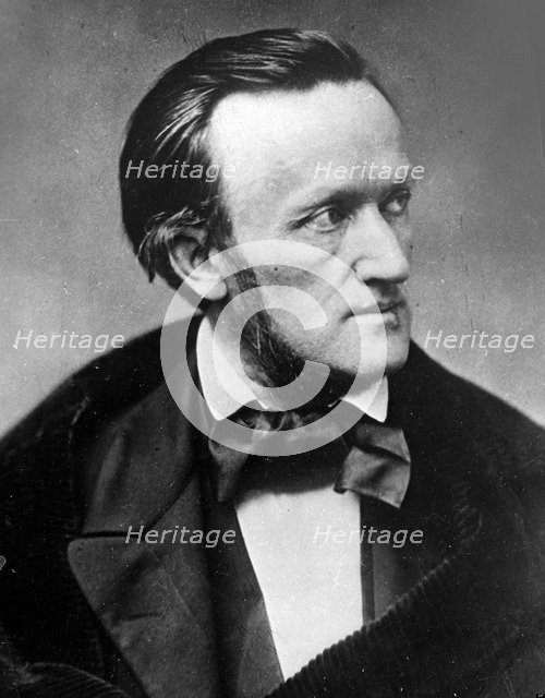 Portrait of the Composer Richard Wagner (1813-1883) in Paris, 1861.