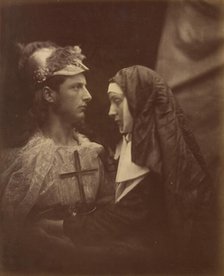 Sir Galahad and the Pale Nun, 1874. Creator: Julia Margaret Cameron.