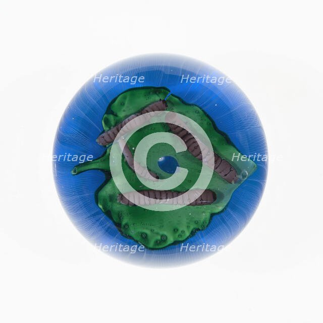 Paperweight, France, c. 1878. Creator: Monot, Pere et Fils, et Stumpf Cristallerie de Pantin.